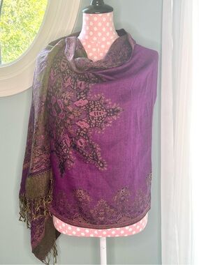 Reversible Pashmina Shawl Wrap